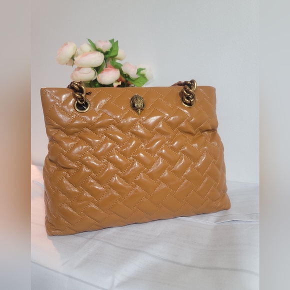 Kensington Quilted Leather Brown Tote Kurt Geiger London bag - Picture 13 of 16